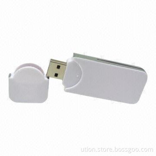 USB 2.0 Flash Drive with 1 to 32GB Capacity, Free Printing and Package